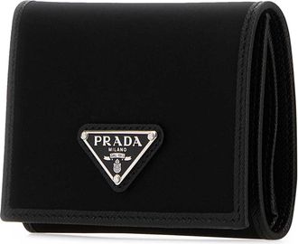 Prada Mens Milano Wallet Black Fabric