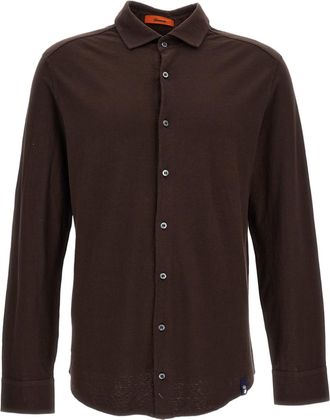 Drumohr Spread Collar Shirt