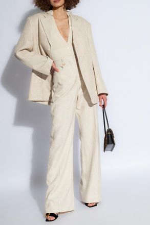 Jacquemus Single-breasted Blazer, Womens, Cream