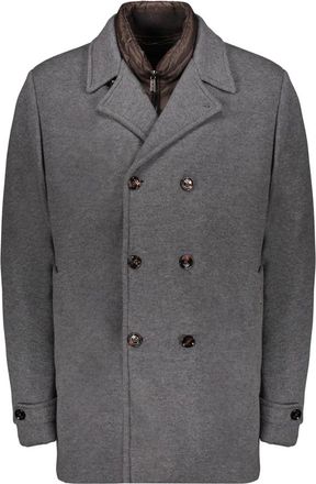 Moorer Bolgi-Le Peacoat - male - Moorer - Double-Breasted Coats - Gray - 5XL - Coats