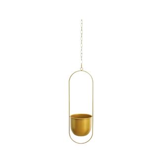 OEM Maceta Colgante De Estilo Minimalista, Apta Tanto Para Interiores Como Para Exteriores, Color Dorado