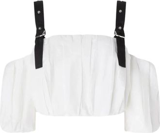 Pinko Top Raul - Dames - Blouses - Wit - L - Katoen - Overhemden