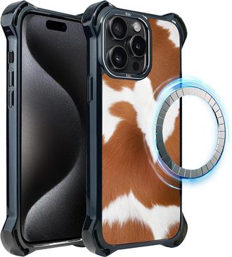 OEM Funda Ibizu Dropguard Ultra Para Iphone 15 Pro Max Con Magsafe, Dise&ntilde;o Call Of The Wild, Alpine Cow