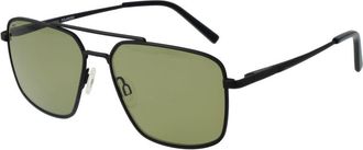 Serengeti Eyewear Mens Metal Frame Polarized Sunglasses - Black - One Size