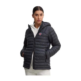 Fj&auml;llr&auml;ven Jassen, Dames, Blauw, XS, Leer, Expedition L&auml;tt Hoodie