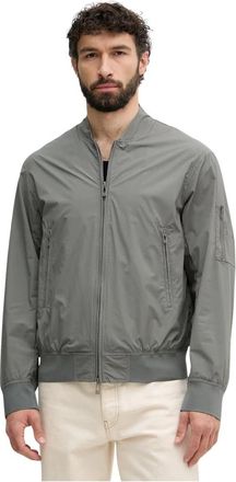 A|X Armani Exchange Full-Zip Bomber - Heren - Bomber jackets - Grijs - 2XL - Polyester - Jassen