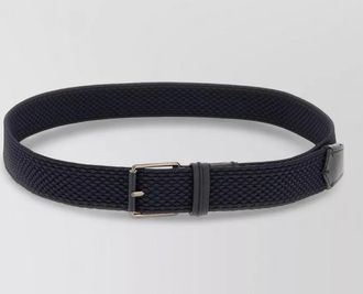 Ermenegildo Zegna braided belt adjustable length mens accessory