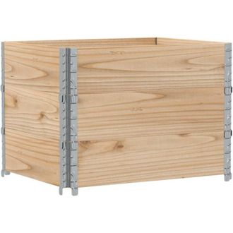 vidaXL Jardinera De Madera Maciza De Pino 80x60 Cm Vidaxl