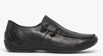 Rieker Womens L1751-00 Ladies Slip-On Shoes Black - Size UK 3.5