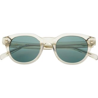 Freyrs Eyewear Cameron Round Sunglasses in Crystal Gray at Nordstrom