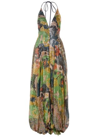 Etro Embellished Printed Mesh Jumpsuit - Multicoloured - 42 (UK10 / S)