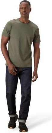 Pact Organic Cotton Softspun Essential Crewneck Tee in Dusted Green at Nordstrom, Size Xx-Large