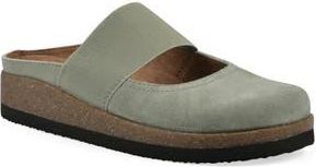 White Mountain Bassi Wedge Mule in Sage Green Suede at Nordstrom Rack, Size 11
