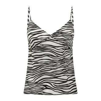 Max Mara Sleeveless Tops, female, Multicolor, Size: XS Zembra Print Sleeveless Top