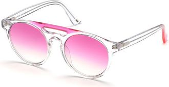 Web Eyewear Transparent Plastic Sunglasses