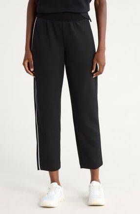 Spanx AirEssentials Piqu&eacute; Carrot Leg Ankle Pants in Very Black at Nordstrom Rack, Size Large
