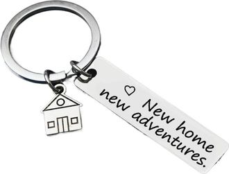 Generic New home new adventures housewarming real estate company gift keychain
