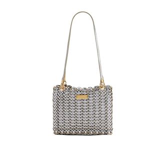 Paco Rabanne Shoulder Bags, female, Gray, Size: ONE SIZE 1969 Flip Bag