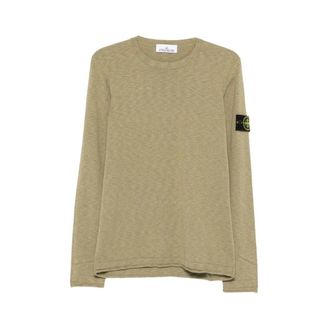 Stone Island Cotton Waffle-Knit Jumper - male - Stone Island - Round-neck Knitwear - Green - 2XL - Knitwear