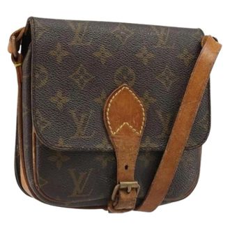 Louis Vuitton Pre-owned Cartouchiere PM Schoudertas - Dames - Pre-owned - Bruin - Maat: ONE Size Leer