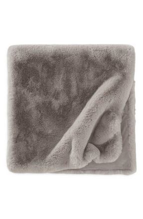 Sunday Citizen Faux Fur Bed Runner in Grey at Nordstrom