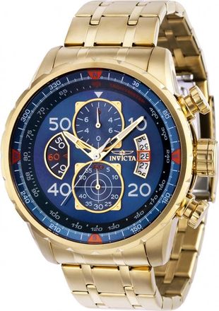 Invicta Aviator Blue Dial Mens Watch 36602