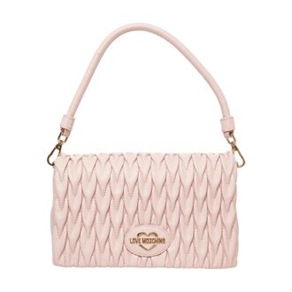 Love Moschino Handbags, female, Pink, Size: ONE SIZE Quilted Handbag Rosa Aw25