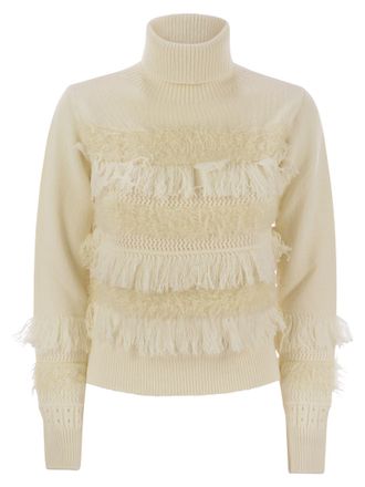 VANISÉ Wool And Cashmere Blend Turtleneck Sweater