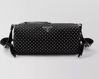 Prada shoulder bag adjustable strap studded design