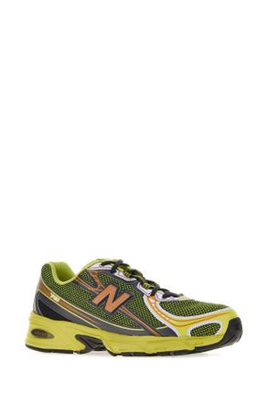 New Balance Unisex Multicolor Rubber And Mesh 740 Sneakers Fieldgreen