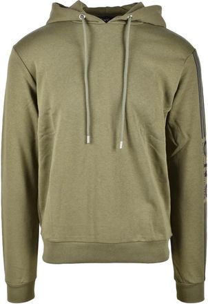 Costume National Military Green Hooded Cotton Sweatshirt