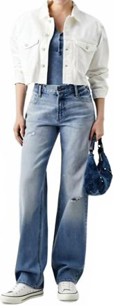 G-Star Cropped Wander Denim Jacket In Lt Chalk