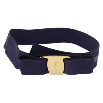 Ferragamo Pre-owned Belts, female, Purple, Size: ONE SIZE Pre-owned Canvas Belt