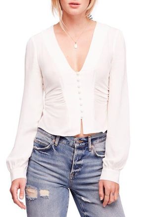 Free People Maise Top in Ivory at Nordstrom, Size Large
