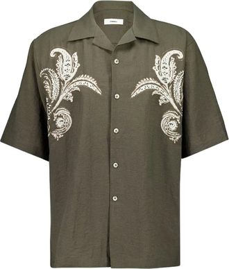 Commas Camicia con ricamo paisley - Verde