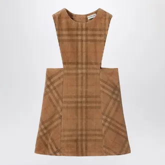 Burberry Corduroy check-patterned overalls