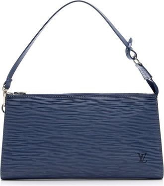 Louis Vuitton Blue Epi Leather Pochette Accessoires (Authentic Pre-Loved)