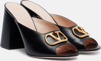 Valentino Garavani VLogo leather mules