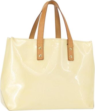 Louis Vuitton Reade Handbag Monogram Vernis Beige Patent_Leather Handbag (Pre-Owned)