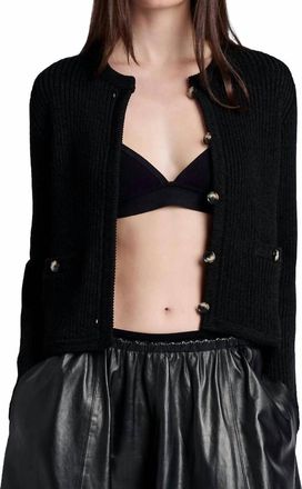 Proenza Schouler Wilson Knit Jacket In Black 001