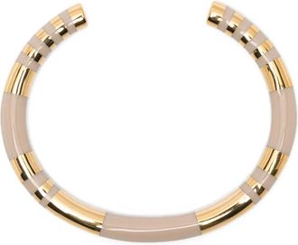 Aur&eacute;lie Bidermann Bracciale Positano a righe - Oro