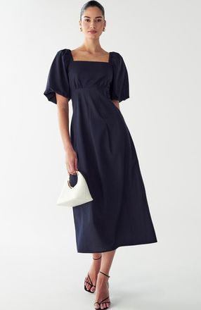 Willa Meena Midi Dress in Navy Blue at Nordstrom, Size 14