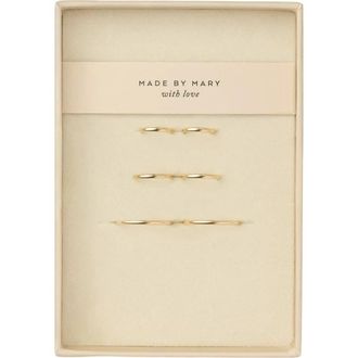 Made by Mary Live In Hoops Trio Set in Gold Filled at Nordstrom