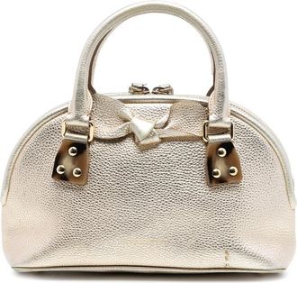 Burberry Pre-owned Burberry Small Grained Calfskin Bloomsbury Top Handle Bag ITCF&10SCA