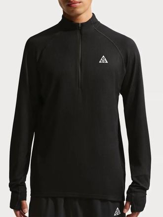 Nike Acg Df Trail Dri-Fit Midlayer Shirt In Black/black/summit White