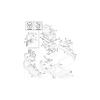 STIGA Sports Placa Asiento Gris Stiga Original - 118830221/0