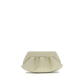 Themoir&egrave; White Polyethylene Clutch Womens Bag