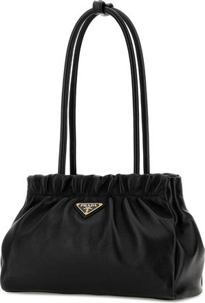 Prada Womens Black Nappa Leather Shoulder Bag Nero Borse A Mano