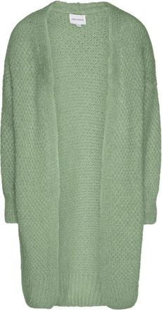 Americandreams Tenna Cardigan - Dames - Vesten - Groen - L/Xl - Wol - Truien & Vesten