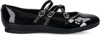 Guess Co buckle-fastening ballet flats - women - Fabric/Polyurethane/Rubber - 38 - Black